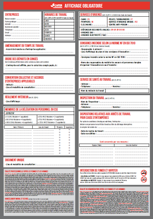 découvrez tout ce qu'il faut savoir sur l'affichage légal en entreprise : obligations, documents à afficher, conformité et conseils pour une gestion sereine de la réglementation.