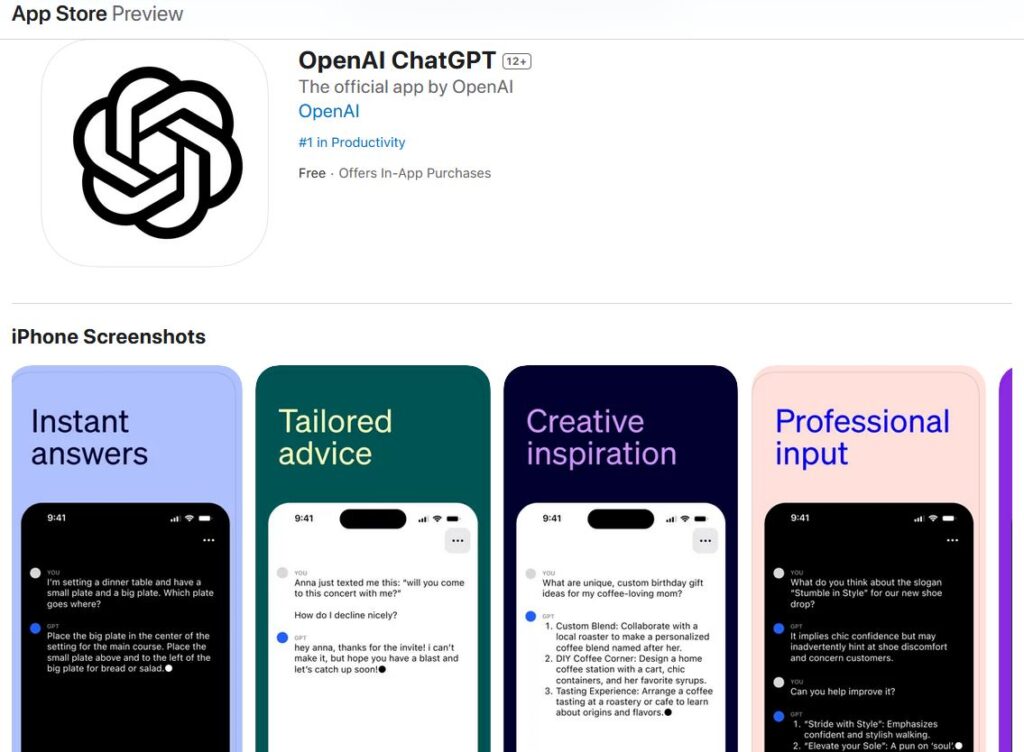 téléchargez chatgpt gratuitement et profitez d'une intelligence artificielle avancée pour discuter, poser des questions ou générer du texte facilement sur votre appareil.